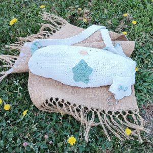 Riñonera de Crochet «Blue Star» by HeartMade – Composición Riñonera de Crochet "Blue Star" by HeartMade
