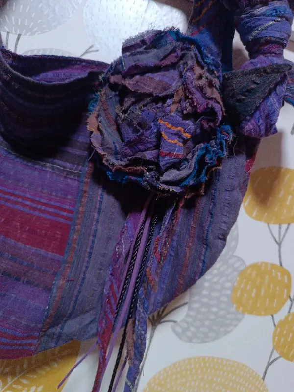 Detalle Combo Boho Purple Rose- Realizado por HeartMade.com.es